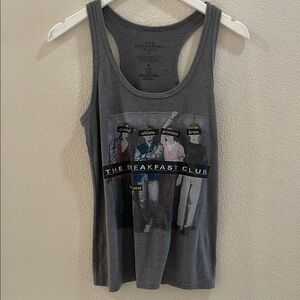 Gray Breakfast Club Graphic Tank Top